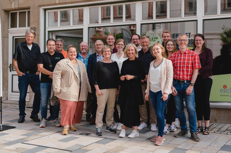 Der Deutsche Wanderverband gemeinsam mit dem Projektteam des 122. Deutschen Wandertags 2024 ©Alexander Franke, Stadtverwaltung Heilbad Heiligenstadt